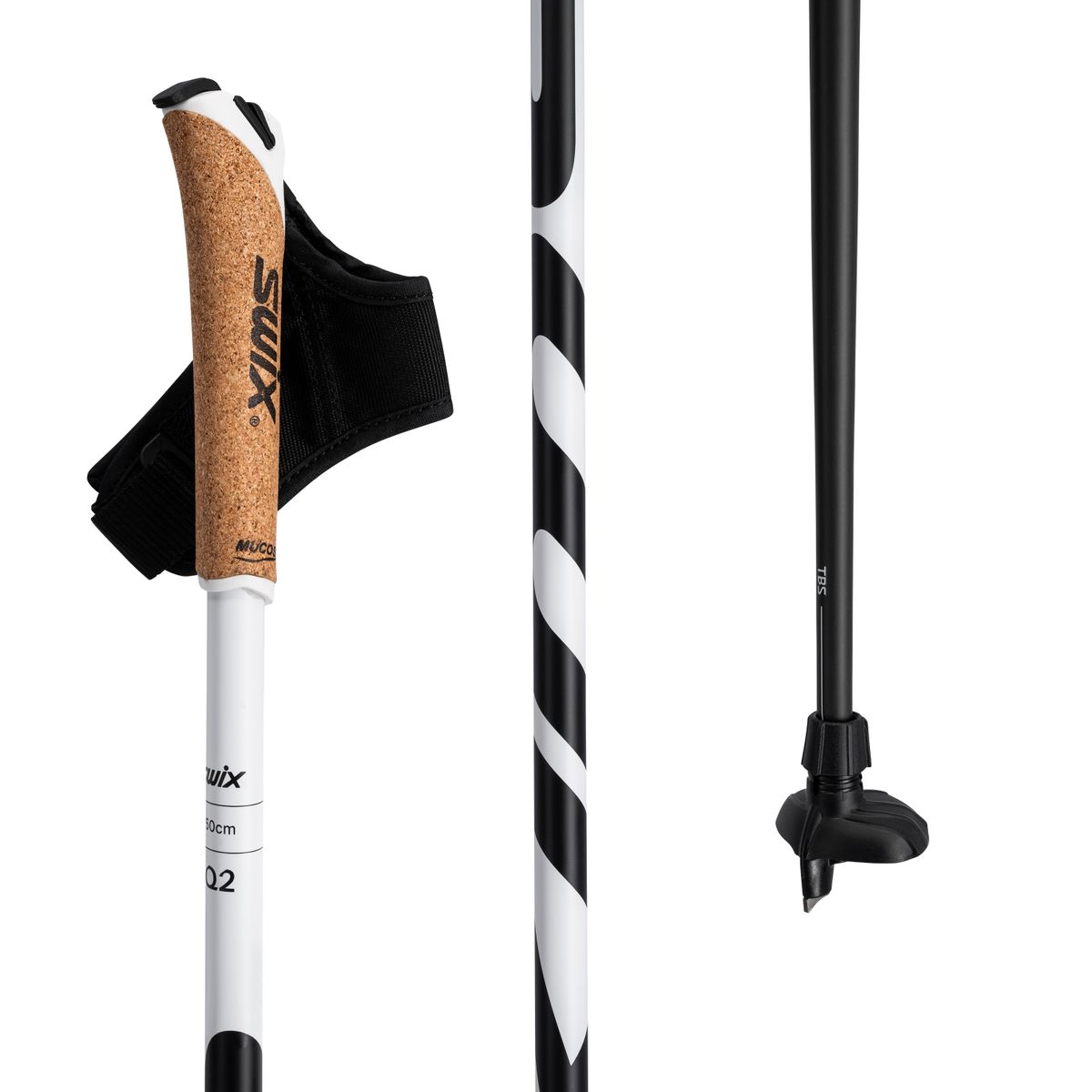 Swix Q2 Pole, White, 135cm white (00100) 135cm XCQ20-00-00100-1350