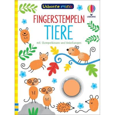 Usborne Minis - Fingerstempeln: Tiere, Taschenbuch von Sam Smith, Usborne, 978-1-78941-068-6