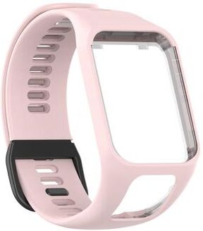 Everyday Crate TomTom Watch Band Soft Silicone Replacement Strap Adjustable Sports Watch Band rose Pink