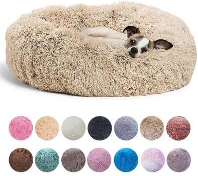 Inspired Living Ultra Soft Plush Round Pet Bed For Dogs & Cats (1635 In) 12 31.50 In