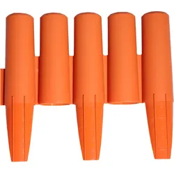 POWERTEC GARDEN 10 teiliges Gartenzaun-Set aus PP, ca. 27,5 x 23,5 cm