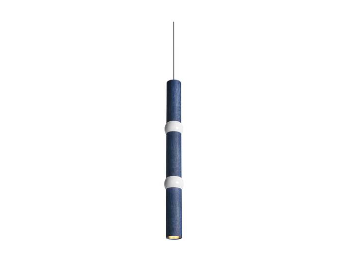 Oblure Lightbone Pendelleuchte Groß 83,6 cm, Blau Eiche