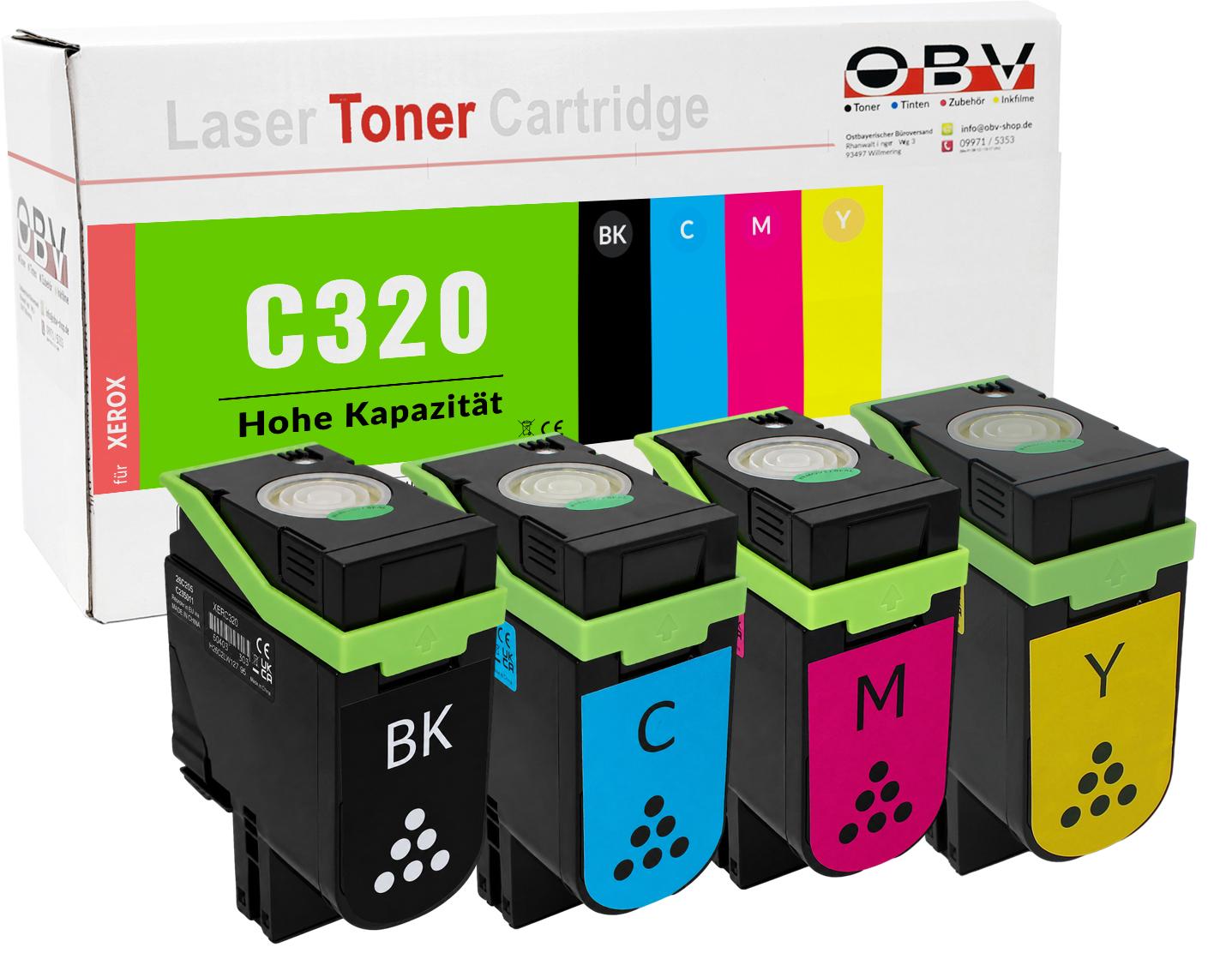 Xerox C320 kompatible XL Toner 4er Set - C320 C320DN C320DNI C325DN C325DNI