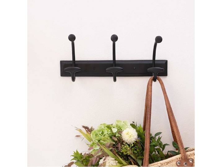 Porte manteau en métal noir mat