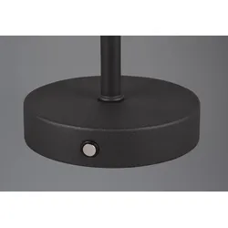 Trio R59151132 LED-Tischleuchte Jeff 1x1,5W | 150lm | 3000K | IP20 - 4-stufige Touchfunktion, Batteriebetrieb, USB-C Betrieb, mattschwarz