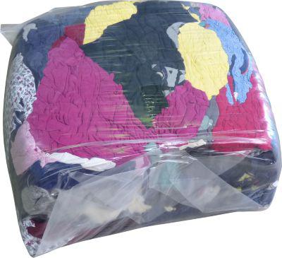 Putzlappen, in Trikot-Qualität, zugfest, Recycling-Baumwolle, bunt, 10 kg