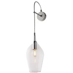Bonetti Illumina -  Ares - Wandleuchte aus Eisen mit transparentem Pyrexglas 1 Licht .14 - P.21 - BL273-AP1-TR