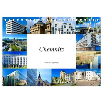 Chemnitz - Stadt der Gegensätze (Tischkalender 2026 DIN A5 quer), CALVENDO Monatskalender
