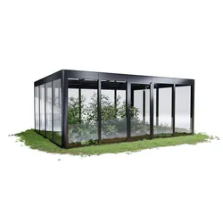 SunElements Design Gewächshaus SunCasa Infinity mit Photovoltaikdach 5.4 anthrazit-metallic, Wand/Dach: 6mm Acrylglas klar