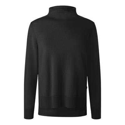 Strickpullover MAERZ MUENCHEN "Maerz Muenchen 324500 Strickpullover Damen Bekleidung", Damen, Gr. 42, schwarz, 100% Wolle, Pullover Strickpullover
