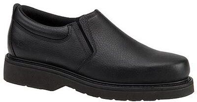 Work America Men's Work Slip-On - 8.5 Black Oxford Shoes E5