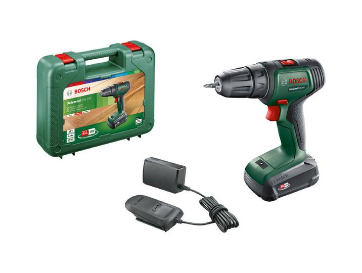 Bosch Universal Drill 18V (1x1,5Ah) Akku-Zweigang-Bohrschrauber
