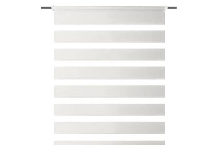 Home fashion Kettenzugrollo Zebra, Stoff, wollweiß, 150 x 100 cm
