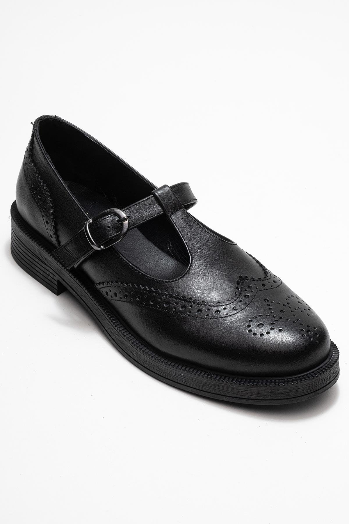 Janney Leder Riemen Loafer