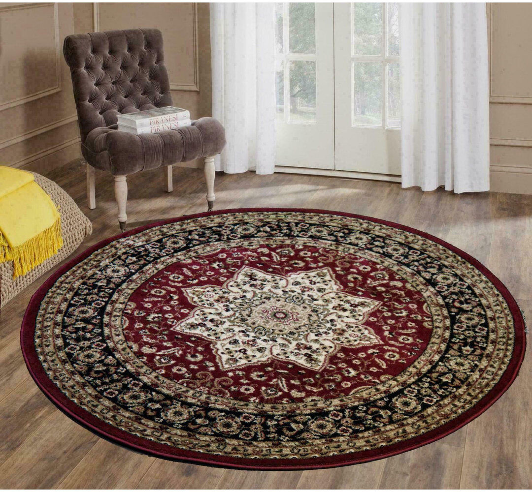 Ophelia & Co. Knoxville Oriental Berber Area Rug Round 120cm