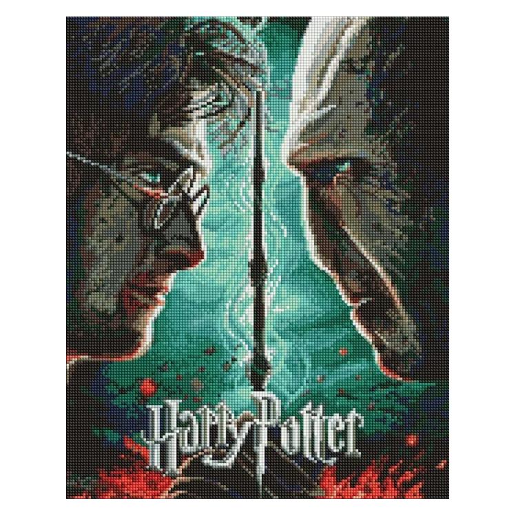 Ideyka Diamond Painting mit Rahmen Harry Potter: Harry und Voldemort 40 x 50 cm (AMO20357)