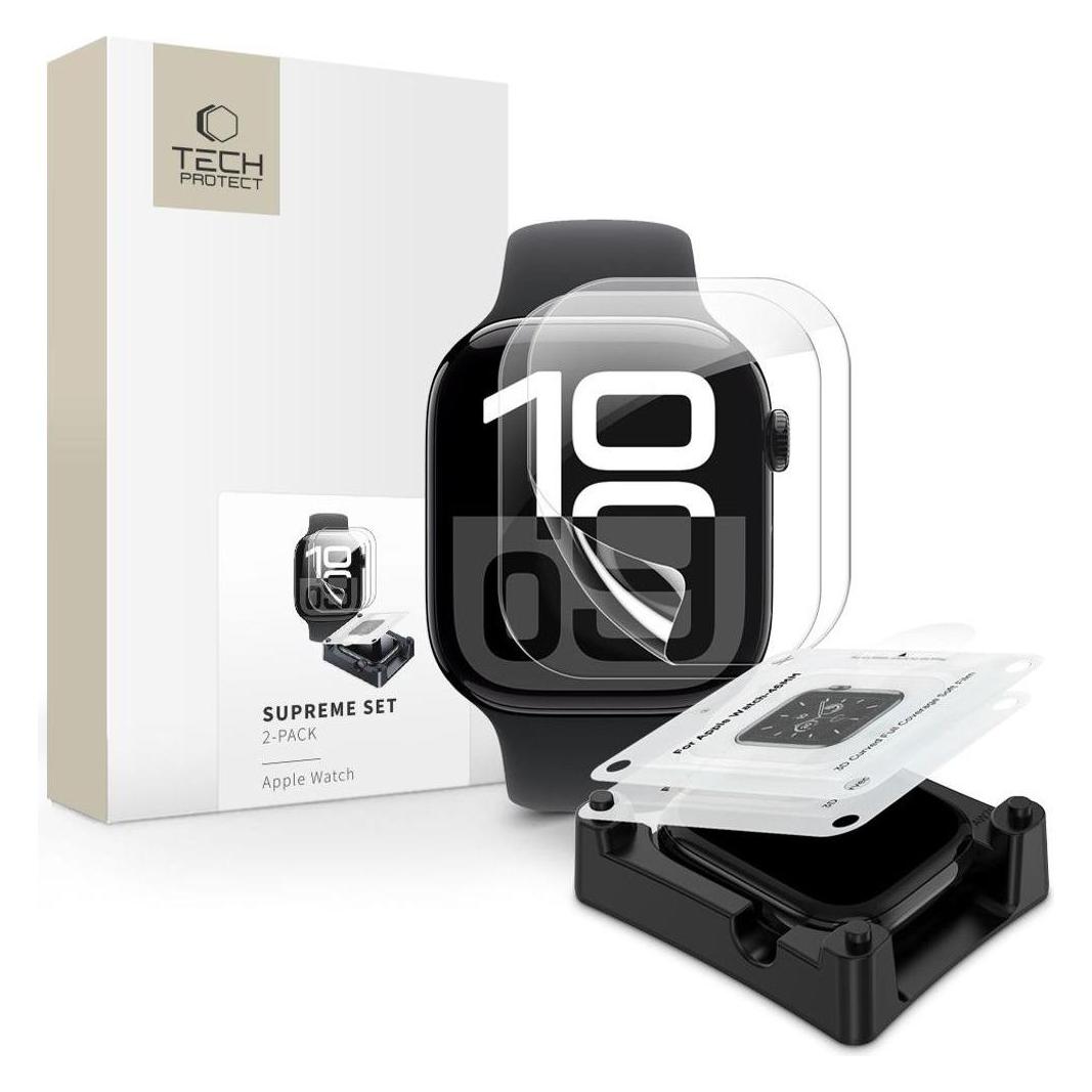 Tech-Protect Supreme Hydrogel Film Set 2-pack for Apple Watch 10 42 mm - transparent (26923-0)