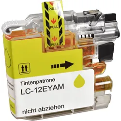 Kompatible Tinte ersetzt Brother LC-12EY  yellow