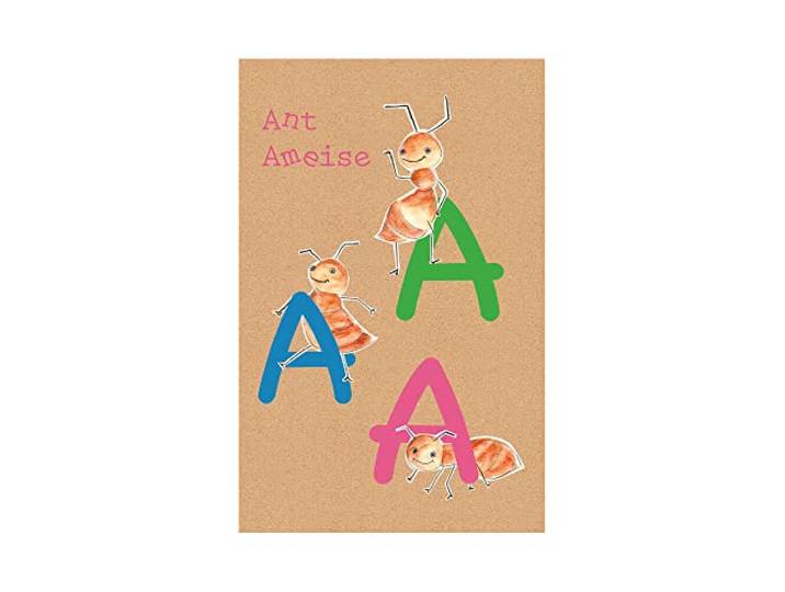 Komar ABC Animal A - Größe: 50 x 70 cm, Wandbild, Poster, Kunstdruck (ohne Rahmen), PURE Boutique