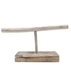 Single Branch Jewllery Stand - Whitewash