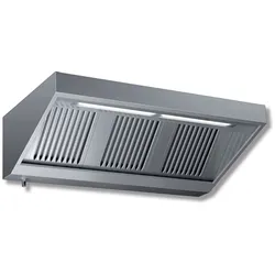 Wandhaube ohne Motor Edelstahl Beleuchtung 800x900x450mm Filtertyp B