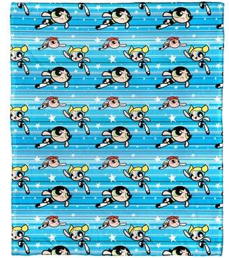 Northwest Cartoon Network Powerpuff Girls Flying Fast Silk Touch Throw Blanket