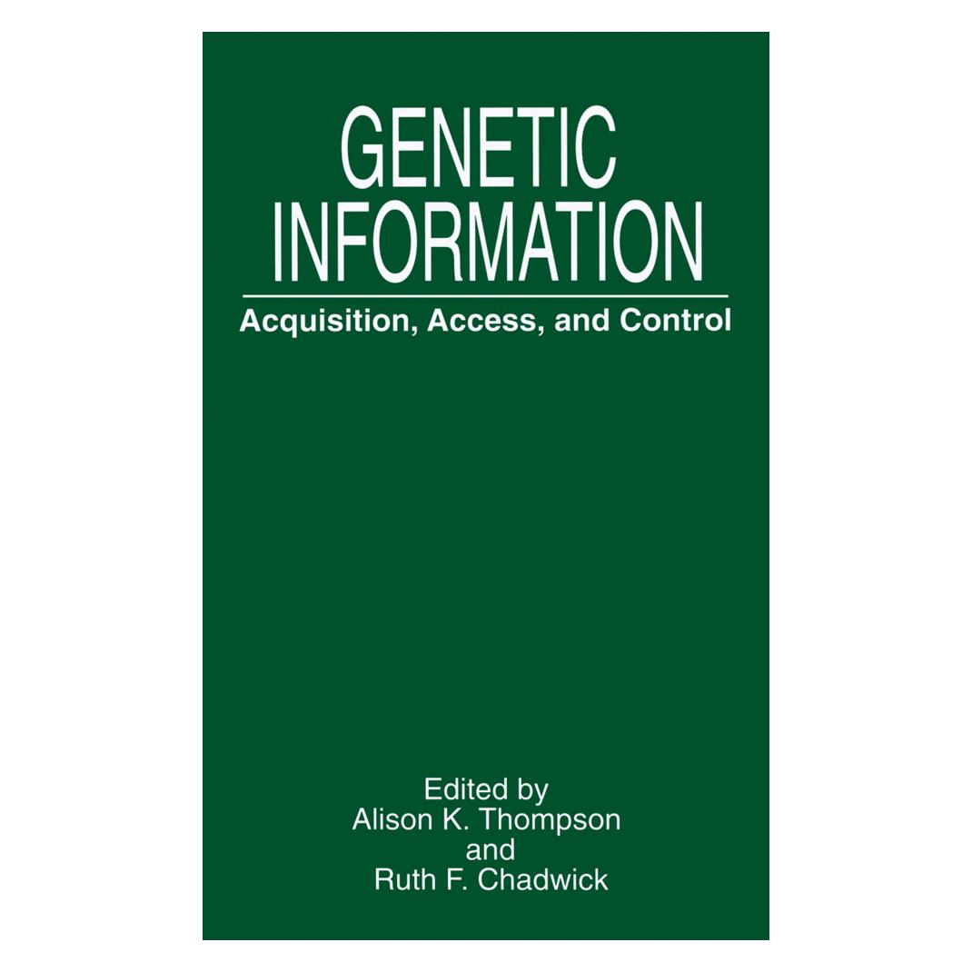 Springer Genetic Information (Englisch, Alison K. Thompson, Ruth F. Chadwick) (55531038)