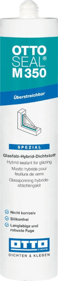 Otto Seal M 350 - Mastic Hybride Pour Feuillures De Verre 300ml Blanc