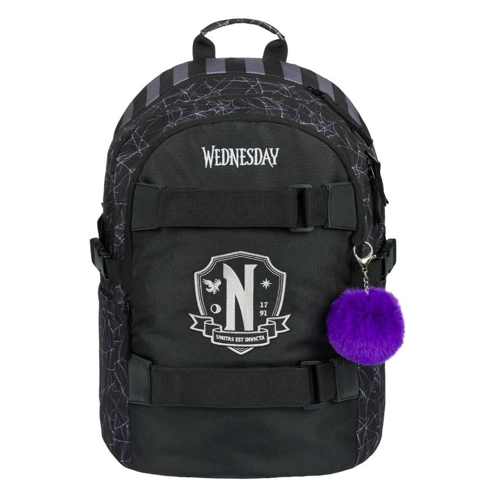 Baagl Skate Wednesday Nevermore Schulrucksack / 25 l / geeignet ab der 3. Klasse der Grundschule (25 l) (A-34328)