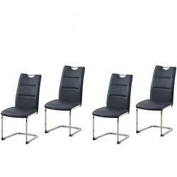 HTI-Living Schwingstuhl DannyC PU Schwarz