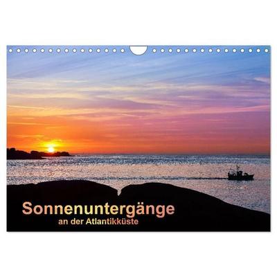 Sonnenuntergänge an der Atlantikküste (Wandkalender 2027 DIN A4 quer), CALVENDO Monatskalender