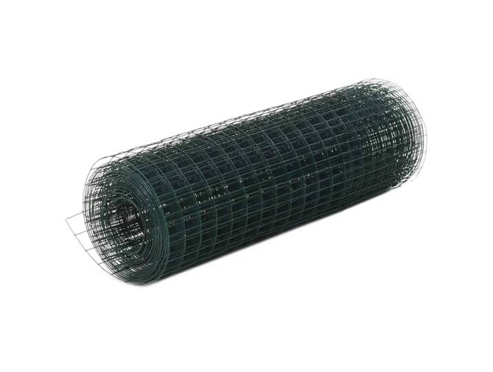vidaXL Clôture en fil de fer acier avec revêtement PVC 10x0\,5 m vert