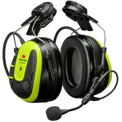 3M PELTOR WS ALERT X+ Headset, 30 dB, Bluetooth MultiPoint-Technologie, Helmbefestigung, kompatibel mit mobiler App, leuchtendes Gelb, MRX21P3E3WS7