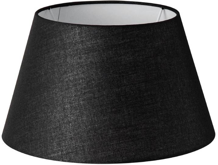 Home Sweet Home stoffen lampenkap Largo - zwart - 30/20/17 cm