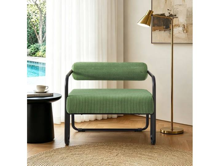 Fauteuil Design minimaliste pour salon Chambre ou bureau Parfait pour vous détendre Pour bureau ou télétravail Vert