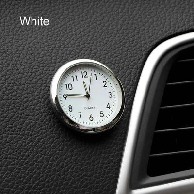 Inspire Essentials Mini Electronic Car Clock Dashboard Ornament white