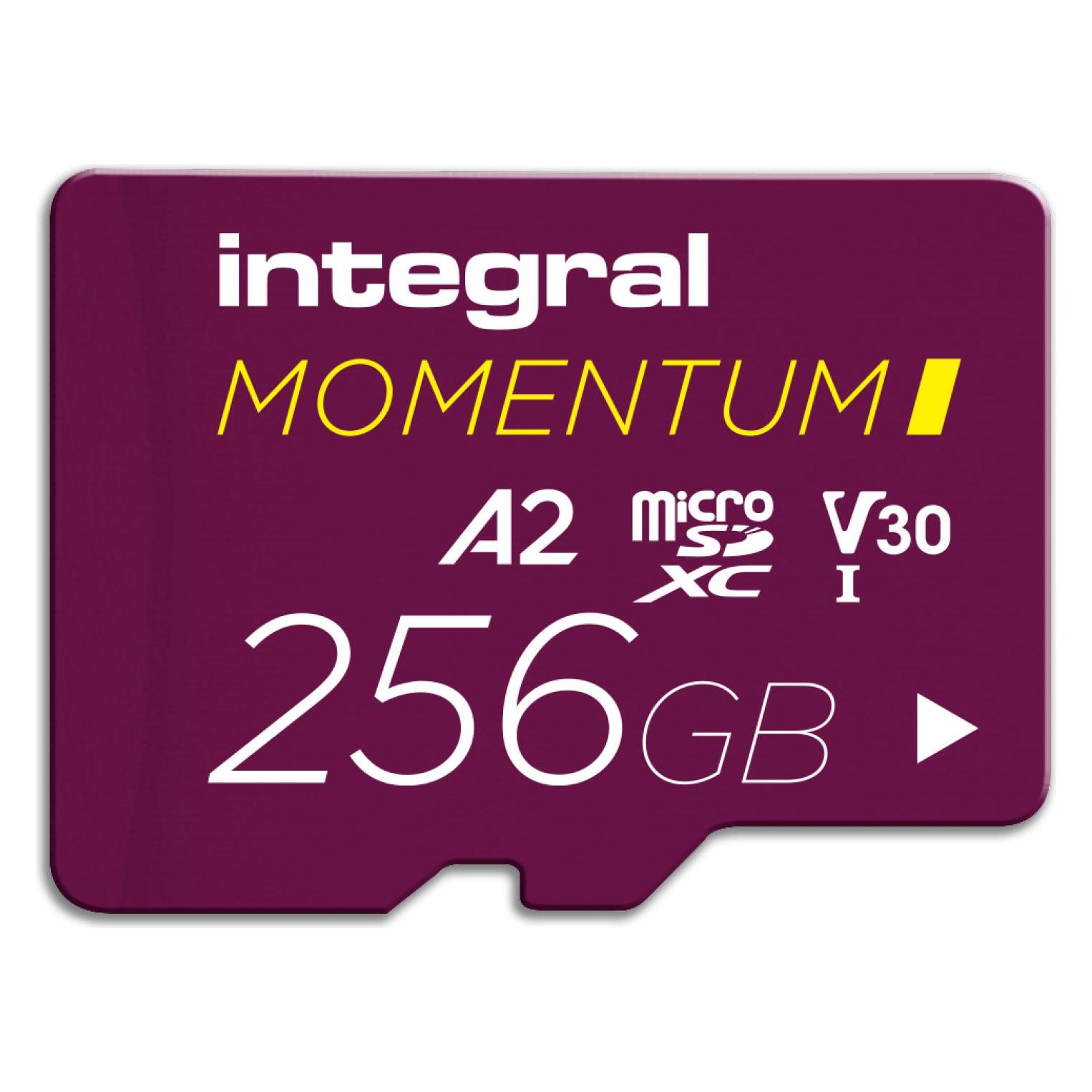 Integral SDXC Micro SD 256GB U3 V30 (256 GB, microSD, microSDXC, U3, UHS-I) (INMSDX256G-210/180V30)