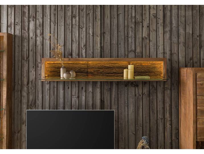 Étagère murale 145x30 Acacia laqué Bois naturel BARK #105