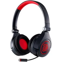 Thermaltake Cornos Go kabelgebundenes Stereo Gaming Headset (Kabelgebunden), Gaming Headset, Rot, Schwarz