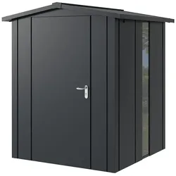 Hörmann Metall-Gerätehaus "Juno" mit Satteldach, JSD2 - Design, 166 x 166 cm (B x T),anthrazit,