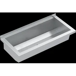 KWC Waschrinne, PLANOX, Edelstahl, Wandmonatge, 800x210x382 mm, O. Arm-bank