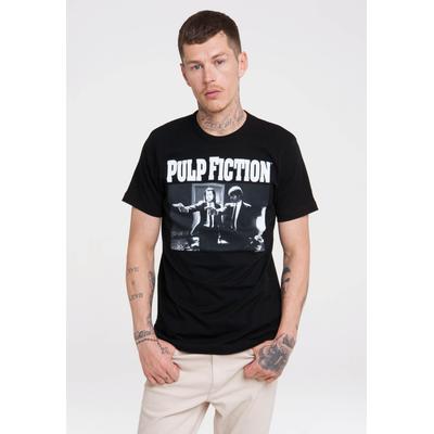 T-Shirt LOGOSHIRT "Pulp Fiction", Herren, Gr. 4XL, schwarz, 100% Baumwolle, bedruckt, normal, Rundhals, Shirts T-Shirt, mit lässigem Front-Print