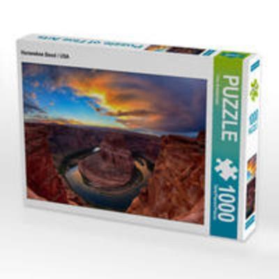 CALVENDO Puzzle Horseshoe Bend / USA | 1000 Teile Lege-Größe 64x48cm Foto-Puzzle für glückliche Stunden
