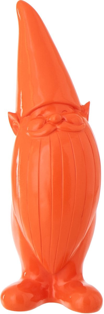 J-Line Decoratie Kabouter - Oranje - Polyresin - Small