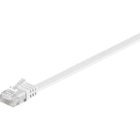Patchkabel RJ-45 Stecker > RJ-45 Stecker weiß, 7 Meter, flach, Cat.5e U/UTP