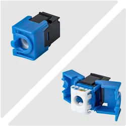 StarTech .com C6KEYTL180BK24PK, Flach, Schwarz, Blau, RJ-45, Buchse, Buchse, 10GBase-T (Keystone Modul), Zubehör Netzwerk