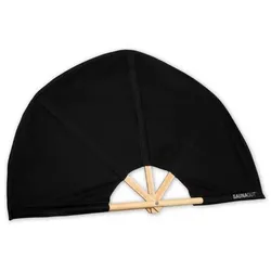 SAUNAGUT® Aufgussfächer Esche KLEIN,Farbe: schwarz