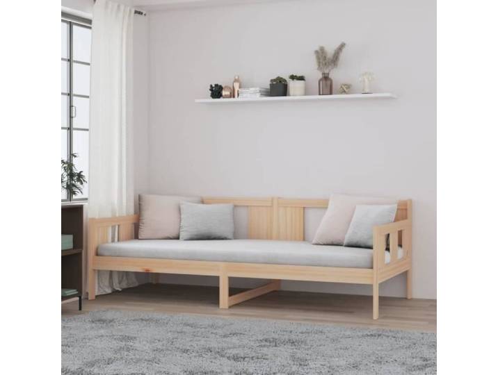 Lit de jour Bois massif de pin 90x200 cm 820267
