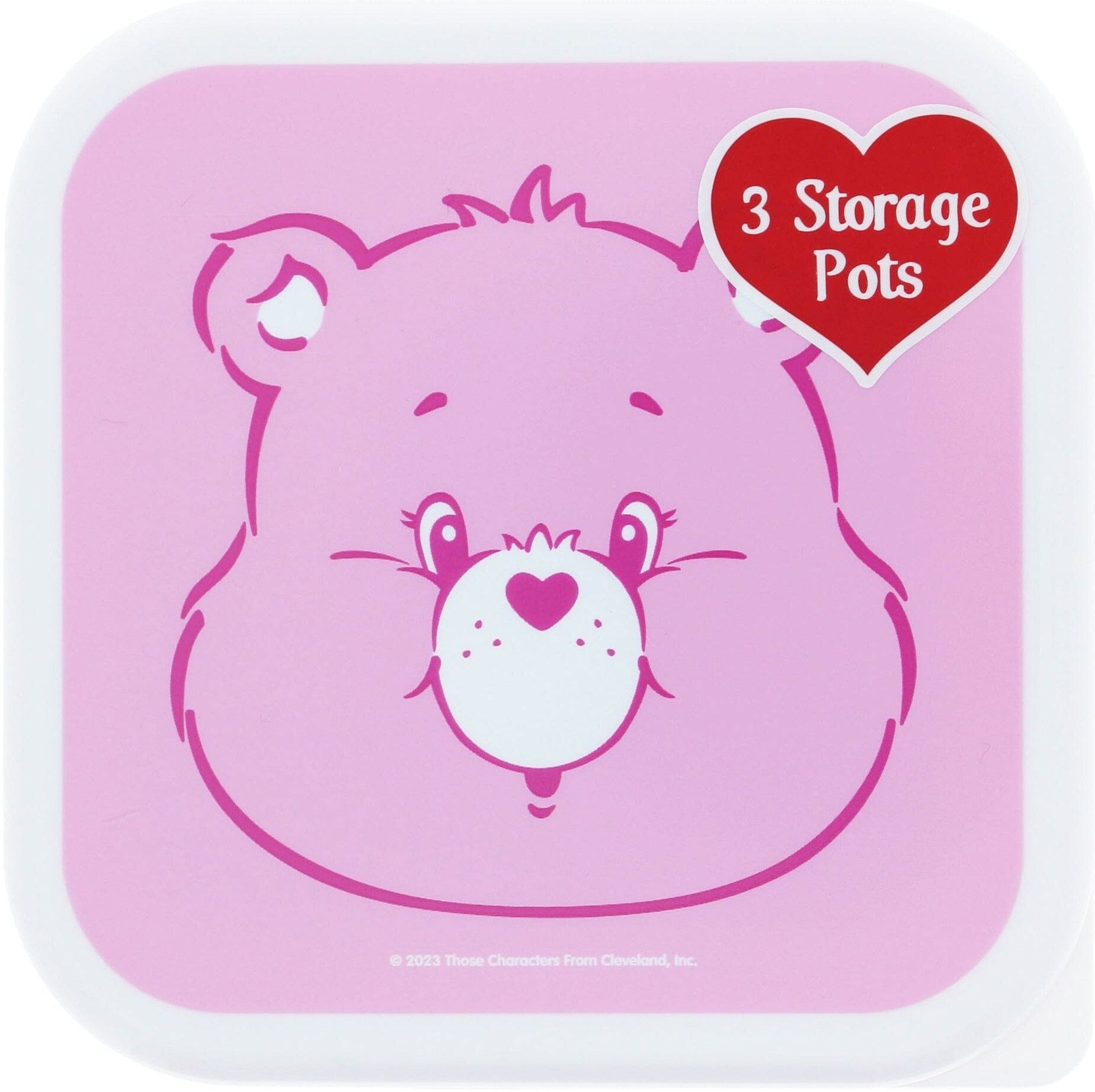 Blueprint Care Bears Storage Pots, Set of 4, Durable Storage for Home Decor, Care Bears Collectibles
