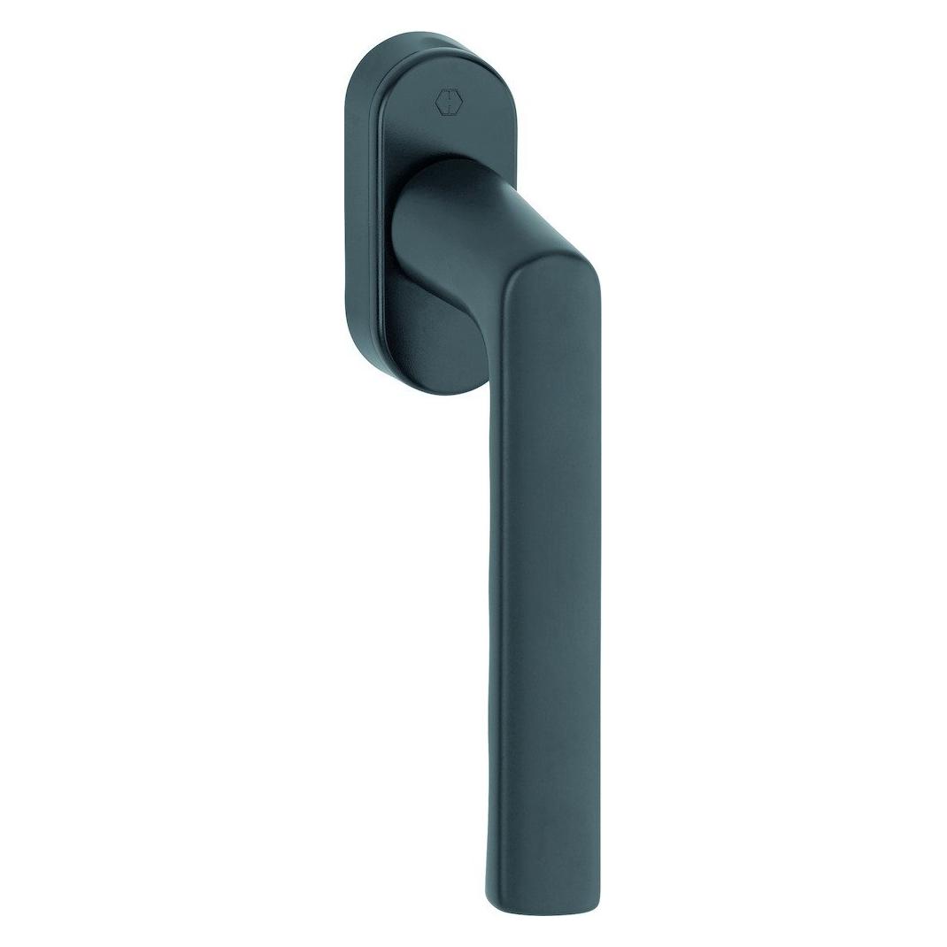 Hoppe Fenstergriff Hamburg 0700L/U26 Aluminium F9714M schwarz matt 32-42 mm Standard (11950122)